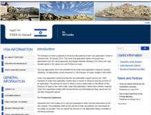 Tablet Screenshot of israelvisa-srilanka.com